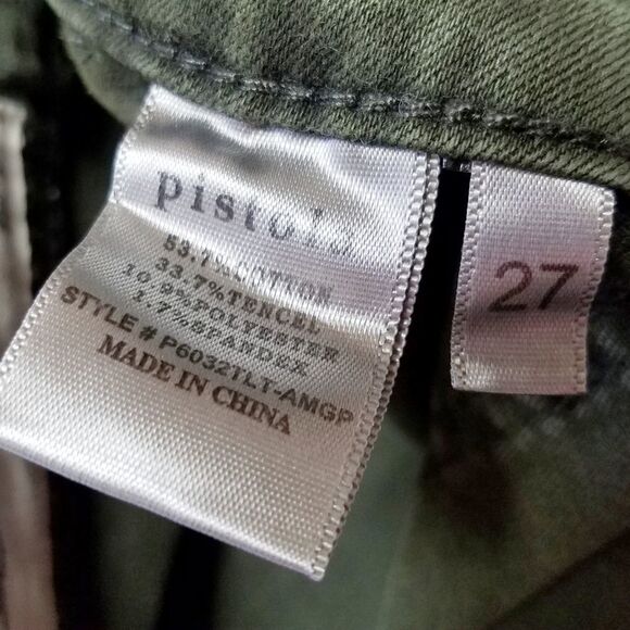 PISTOLA Revolve Army Green Mid Rise Skinny Pants - Picture 8 of 8